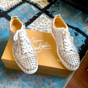 SILVER CHIRSTIAN LOUBOUTIN SHOES SIZE 11D